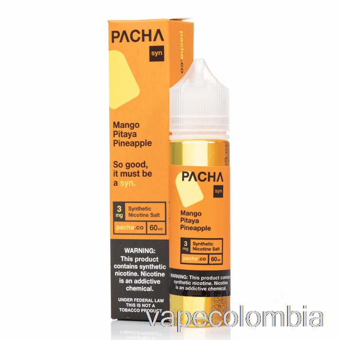 Vape Desechable Mango Pitaya Piña - Pachamama - 60ml 3mg